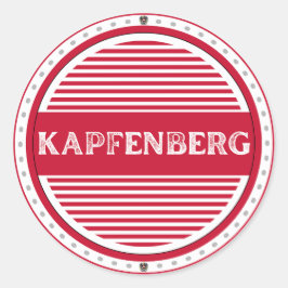 Kapfenberg City Pride Emblem – Österreichische Ide Runder Aufkleber
