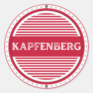 Kapfenberg City Pride Emblem – Österreichische Ide Runder Aufkleber