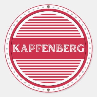 Kapfenberg City Pride Emblem – Österreichische Ide Runder Aufkleber