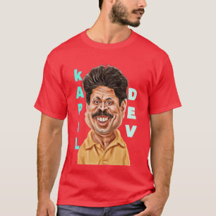 kapil dev berühmter indischer Cricketspieler T-Shirt