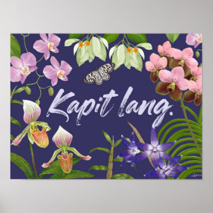 "Kapit lang" (Hang dort hinein) Philippino Motivie Poster
