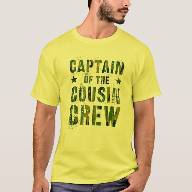 KAPITAL DER COUSIN CREW Camouflage Funny Oma Gran T-Shirt (Vorderseite)