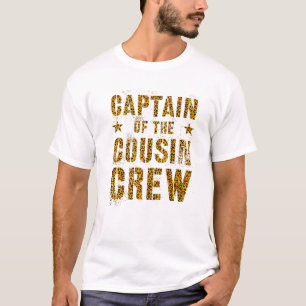 KAPITAL DER COUSIN CREW Leopard Print Funny Gra T-Shirt