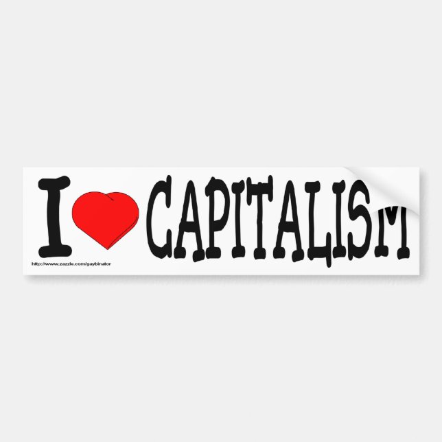 Kapitalismus ist gut autoaufkleber (Vorne)