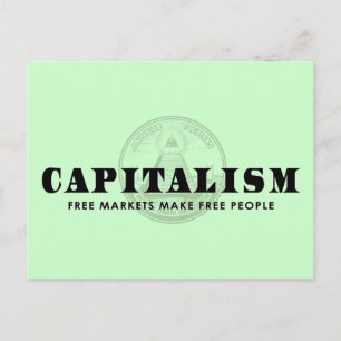 Kapitalismus Postkarte