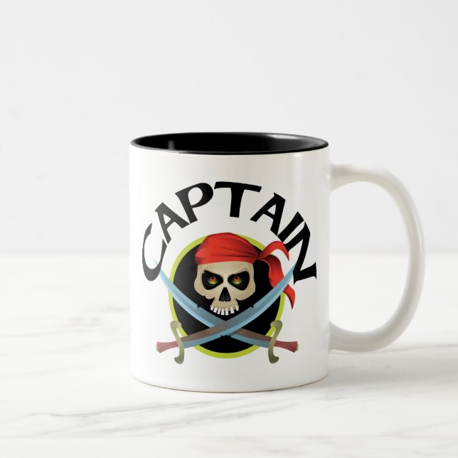 Kapitän 3D Zweifarbige Tasse (Rechts)