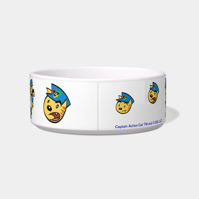 Kapitän Action Cat Bowl Napf (Rückseite)