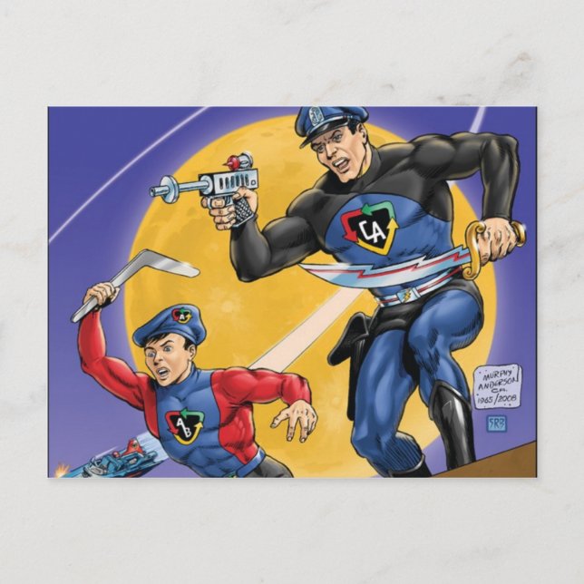 Kapitän Action Classic Postkarte (Vorderseite)