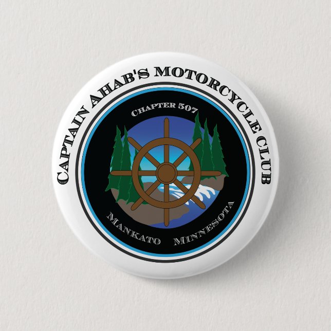 Kapitän Ahabs Motorcycle Club Button (Vorderseite)