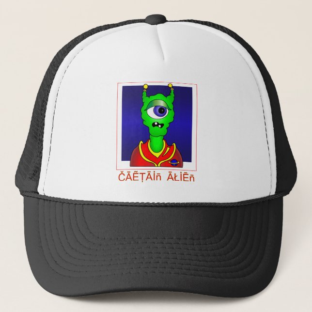 Kapitän ALIEN Truckerkappe (Vorderseite)