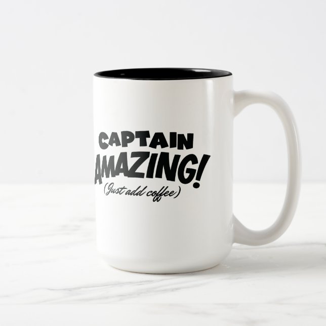 Kapitän Amazing Mug Zweifarbige Tasse (Rechts)