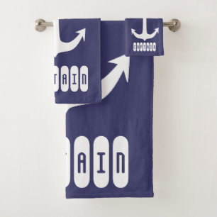 Kapitän Anchor Sea Segel Badhandtuch Set