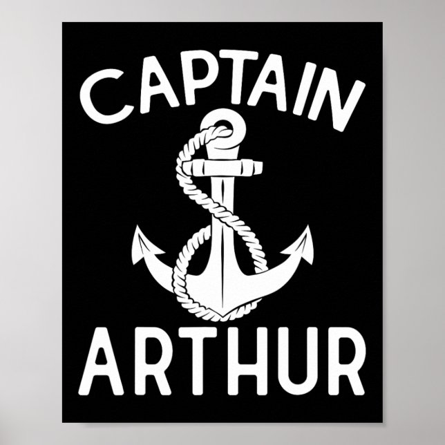 Kapitän Arthur Anker Boot Schiff Yacht  Poster (Vorne)