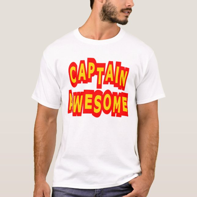 Kapitän Awesome T-Shirt (Vorderseite)