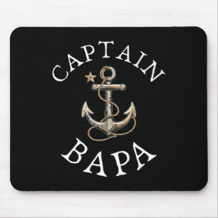 Kapitän Bapa Boot Segeln Booten Vintage-Anker F Mousepad
