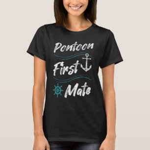 Kapitän Boater Boot Sommerurlaub Ponton Tanne T-Shirt