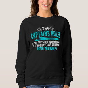 Kapitän Boot Matrose Matrose Meer Sweatshirt