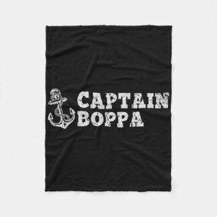 Kapitän Boppa Segelboot Vintage Boot Anker Fleecedecke