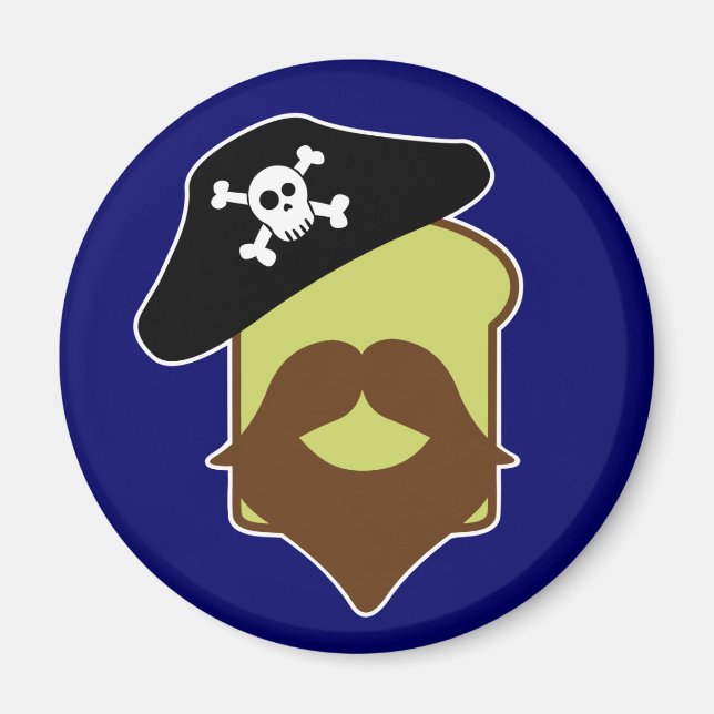 Kapitän Brotbart Magnet (Vorne)