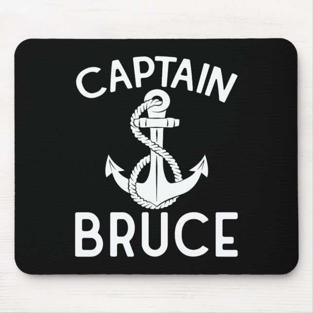 Kapitän Bruce Schiff Jacht Bootfahren Boot Anker  Mousepad (Vorne)