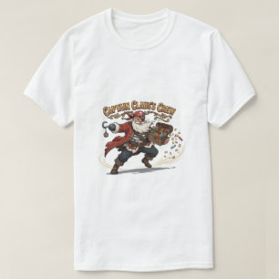 Kapitän Claus Crew Weihnachts-Pirat T-Shirt