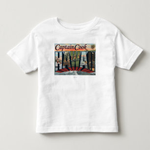 Kapitän Cook, Hawaii - große Buchstabe-Szenen Kleinkind T-shirt