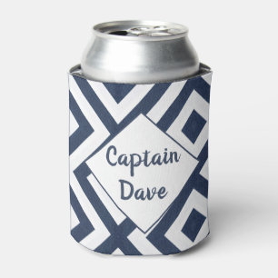 Kapitän Custom Navy Blue Nautical Boat Fun Dosenkühler