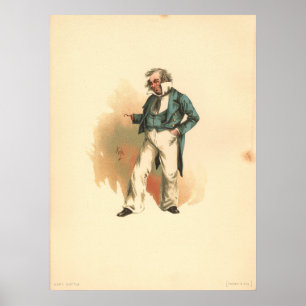 Kapitän Cuttle aus Dombey und Sohn Poster