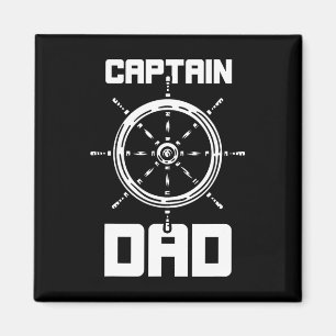 Kapitän Dad Boot Schiff Yacht Vater Daddy P Magnet