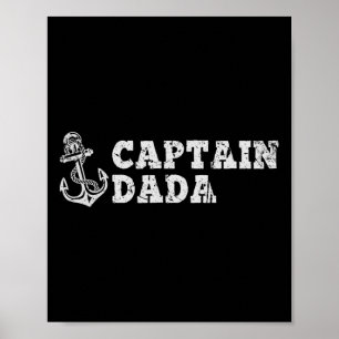 Kapitän Daddy Segeln Booten Vintage Boot Anker Poster