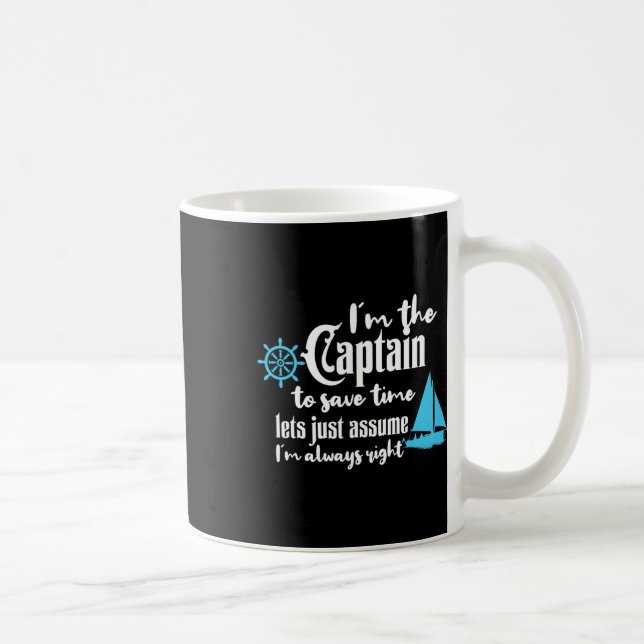 Kapitän der Chaparral-Boote Kaffeetasse (Rechts)