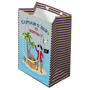 Kapitän der Piratenschiff-Geburtstagspartei Mittlere Geschenktüte