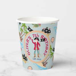 Kapitän der Piratenschiff-Geburtstagspartei Pappbecher