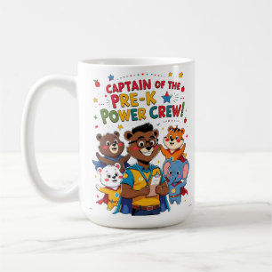 Kapitän der Pre-K-Power-Crew Kaffeetasse