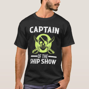 Kapitän der Schiffsshow Kreuzfahrtschiff Schwertsc T-Shirt