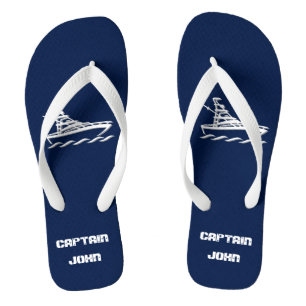 Kapitän des Bootes (anpassbar) Flip Flops