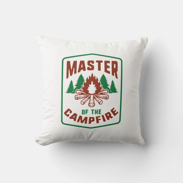 Kapitän des Campfeuers Kissen (Vorderseite)