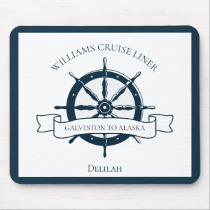 Kapitän des Nautical Wheel-Schiffes für benutzerde Mousepad