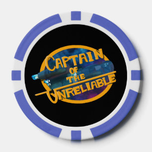 Kapitän des Unzuverlässigen Pokerchips