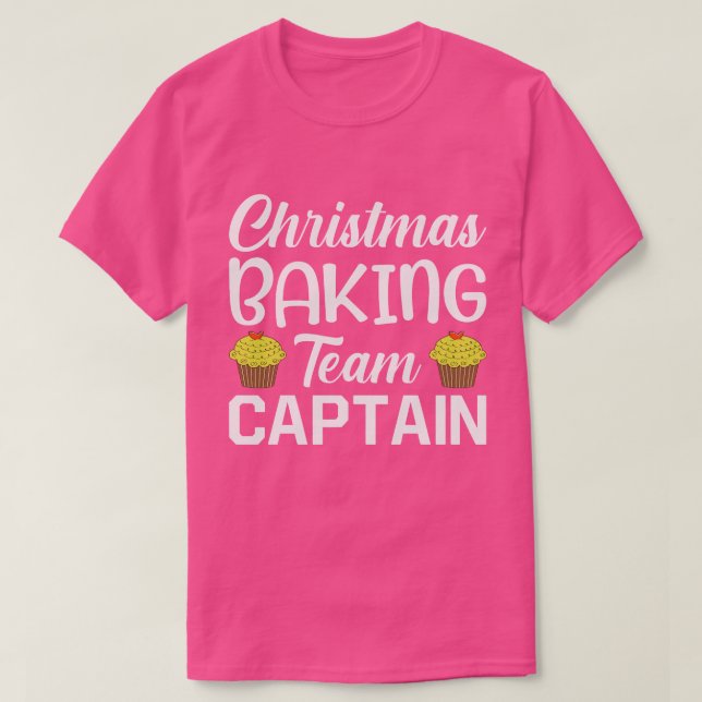 Kapitän des Weihnachtsbackteams T-Shirt (Design vorne)