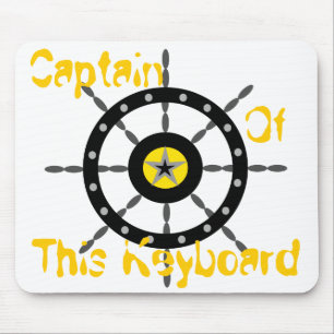 Kapitän dieser Tastatur Mousepad