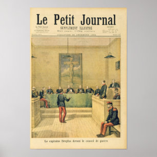 Kapitän Dreyfus vor dem Kriegsgericht Poster