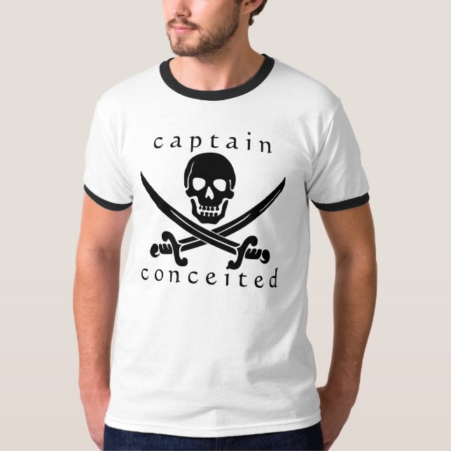 Kapitän eingebildet T-Shirt (Vorderseite)