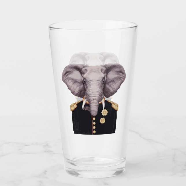 Kapitän Elephant Glas (Vorderseite)