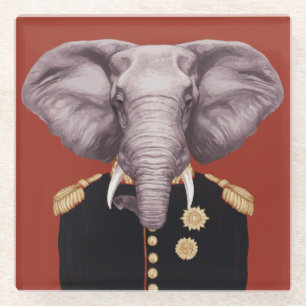Kapitän Elephant Glasuntersetzer