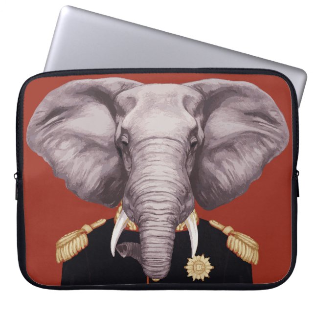 Kapitän Elephant Laptopschutzhülle (Vorderseite)
