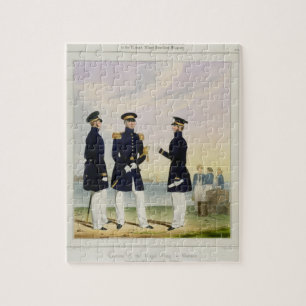 Kapitän, Flaggen-Offizier und Kommandant (ziehen Puzzle