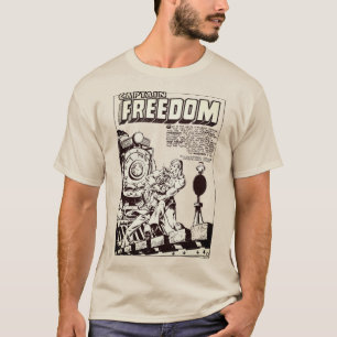 Kapitän FREEDOM Comic T - Shirt der 40er Jahre