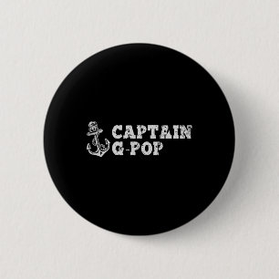 Kapitän G-Pop Segelboot Vintage Boot Anker Button