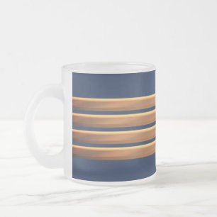 Kapitän goldene Streifen Mattglastasse
